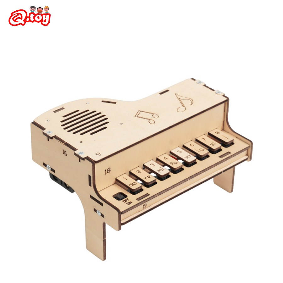 Diy Electronics Parts - Modelo de Piano Electrónico de madera