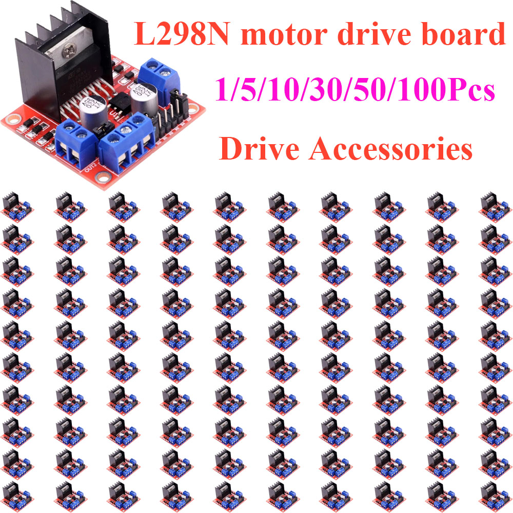 Diy Electronics Motor - 1~100 Piezas L298N Módulo de Placa