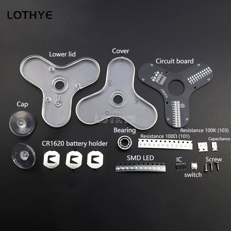 LED Fidget Spinner fabricación - Diy Electronics Parts reseña y precio
